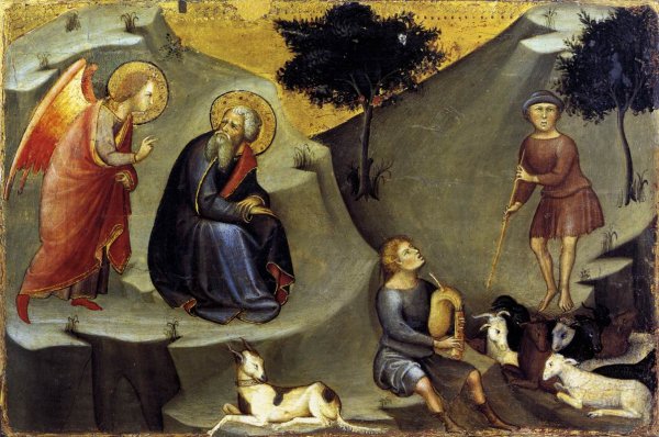 The Annunciation to Joachim by Bartolo Di Fredi - Hand-Painted Oil Painting Reproduction