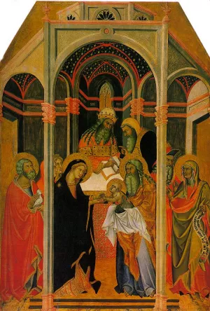 The Presentation in the Temple by Bartolo Di Fredi - Oil Painting Reproduction