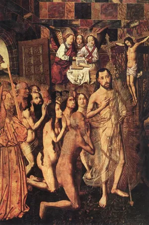 Christ Leading the Patriarchs to the Paradise painting by Bartolome Bermejo