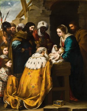 Adoration Of The Magi by Bartolome Esteban Murillo Oil Painting