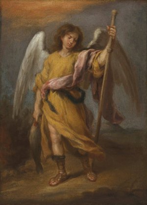 Archangel Raphael by Bartolome Esteban Murillo Oil Painting
