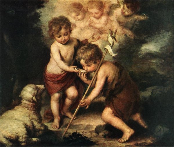 Main Product Photo of Children with Shell Painting by Bartolome Esteban Murillo