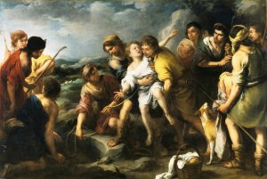Joseph and his Brethren by Bartolome Esteban Murillo Oil Painting
