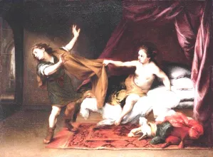 Joseph and Potiphar's Wife by Bartolome Esteban Murillo Oil Painting