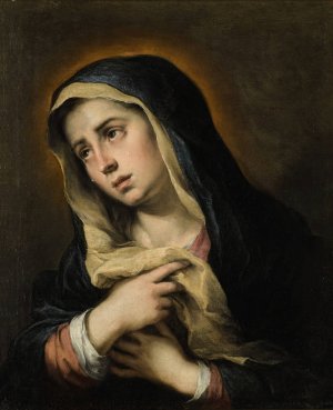 Mater Dolorosa by Bartolome Esteban Murillo Oil Painting