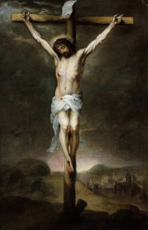 The Crucifixion by Bartolome Esteban Murillo Oil Painting