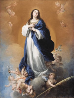 The Immaculate Conception by Bartolome Esteban Murillo Oil Painting