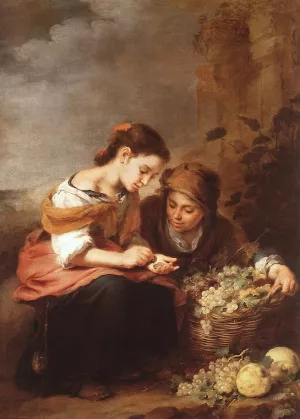 The Little Fruit Seller by Bartolome Esteban Murillo Oil Painting