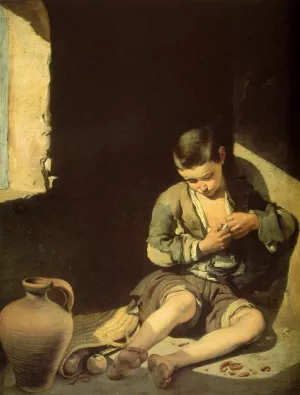 The Young Beggar by Bartolome Esteban Murillo - Oil Painting Reproduction