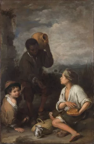Three Boys by Bartolome Esteban Murillo Oil Painting