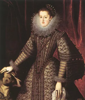 Queen Margarita of Austria by Bartolome Gonzalez y Serrano Oil Painting