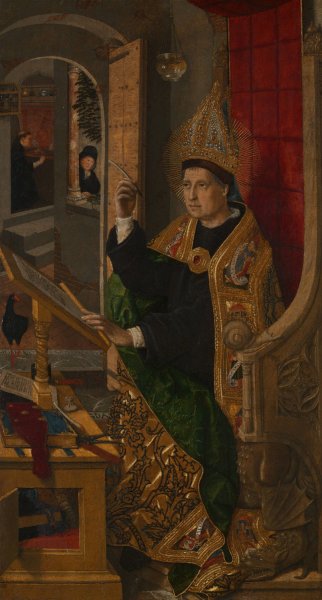 Main Product Photo of Saint Augustine  Painting by Bartolome Bermejo