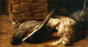 Still Life with Pigeons by Bartolomeo Bezzi Oil Painting