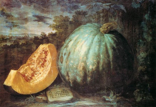 Main Product Photo of The Pumpkin Painting by Bartolomeo Bimbi