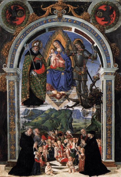 Main Product Photo of Depiction of Porta Sancti Angeli Auguste Perusie Painting by Bartolomeo Caporali