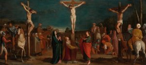 Crucifixion With Thieves by Bartolomeo Carducci Oil Painting