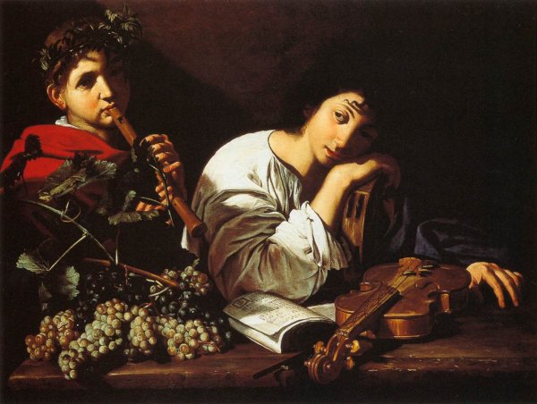 Main Product Photo of Aminta's Lament Painting by Bartolomeo Cavarozzi