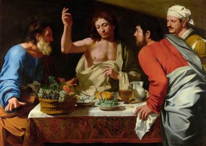 The Supper at Emmaus by Bartolomeo Cavarozzi Oil Painting