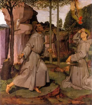 Stigmata of St Francis by Bartolomeo Della Gatta Oil Painting