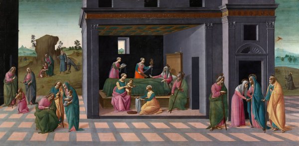 Scenes from the Life of Saint John the Baptist  by Bartolomeo Di Giovanni - Hand-Painted Oil Painting Reproduction