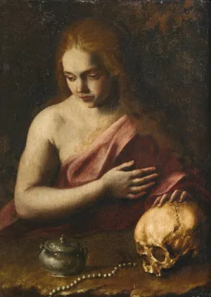 Saint Mary Magdalen by Bartolomeo Guidobono Oil Painting