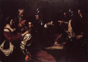The Denial of St Peter by Bartolomeo Manfredi Oil Painting