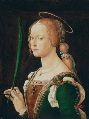 Saint Justina of Padua by Bartolomeo Montagna Oil Painting