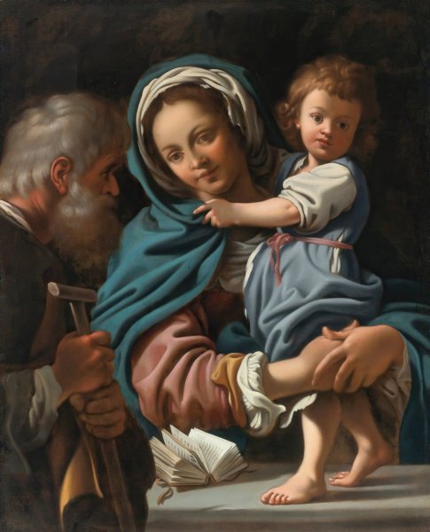 Holy Family by Bartolomeo Schedoni - Hand-Painted Oil Painting Reproduction