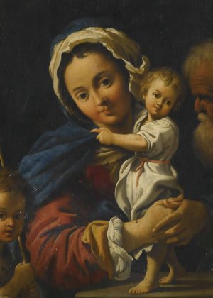 Holy Family by Bartolomeo Schedoni Oil Painting