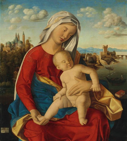 Main Product Photo of Madonna and Child Painting by Bartolomeo Veneto