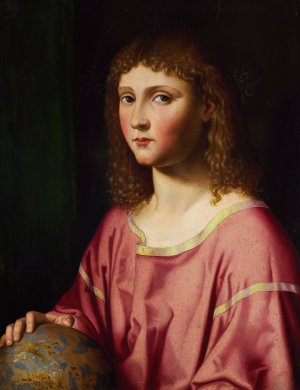 The Infant Christ as Salvator Mundi by Bartolomeo Veneto Oil Painting