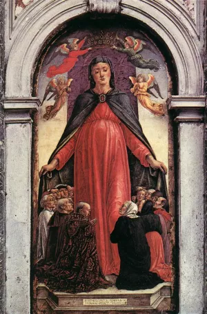 Madonna della Misericordia Oil painting by Bartolomeo Vivarini