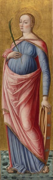 Saint Catherine Of Alexandria by Bartolomeo Vivarini Oil Painting