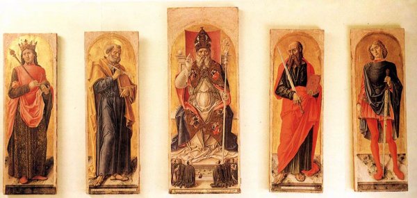 Main Product Photo of St Ambrose Polyptych Painting by Bartolomeo Vivarini