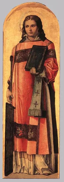 St Lawrence the Martyr by Bartolomeo Vivarini Oil Painting