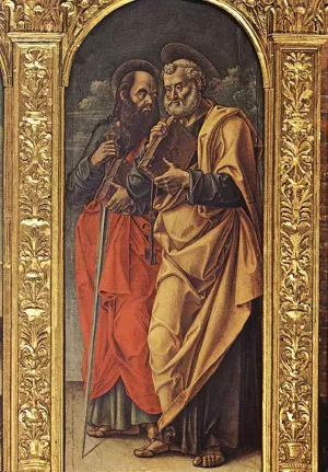 Sts Paul and Peter by Bartolomeo Vivarini Oil Painting