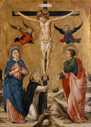 The Crucifixion of Christ by Bartolomeo Vivarini Oil Painting