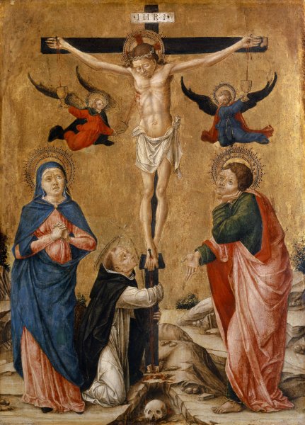 Main Product Photo of The Crucifixion of Christ  Painting by Bartolomeo Vivarini
