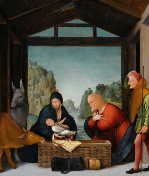 The Adoration of the Shepherds by Bartolommeo Suardi Oil Painting