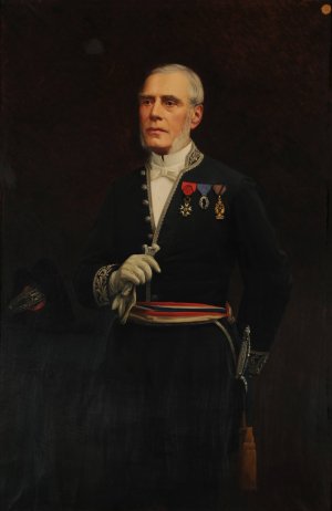 Simon Dauphinot, maire de Reims by Basile Lemeunier Oil Painting