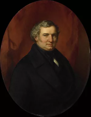 Posthumous Portrait of Hendrik Andre Cornelis Tierens, City Functionary of Heusden by Bastiaan De Poorter Oil Painting