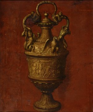 Un vase d'argent by Baudouin Yvart Oil Painting