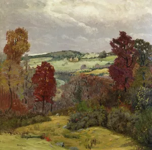Autumn in New England by Ben Foster Oil Painting