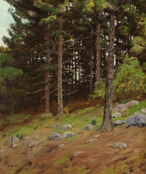 In the Pines by Ben Foster Oil Painting