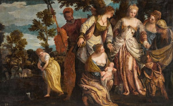 Main Product Photo of The Finding of Moses Painting by Benedetto Caliari