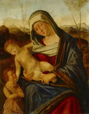 The Virgin with Child and the Infant Saint John the Baptist by Benedetto Diana Oil Painting