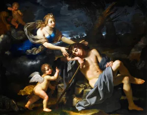 Diana And Endymion by Benedetto Gennari The Younger Oil Painting