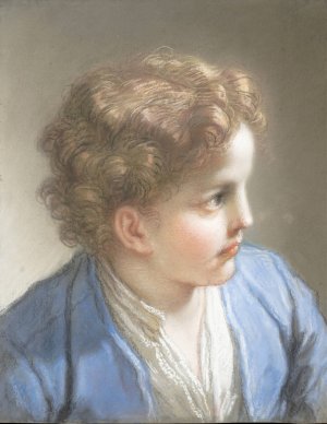 Study of a Boy in a Blue Jacket by Benedetto Luti Oil Painting