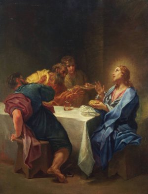 Supper at Emmaus by Benedetto Luti Oil Painting