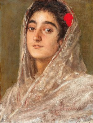 Aurelia by Benes Knupfer Oil Painting